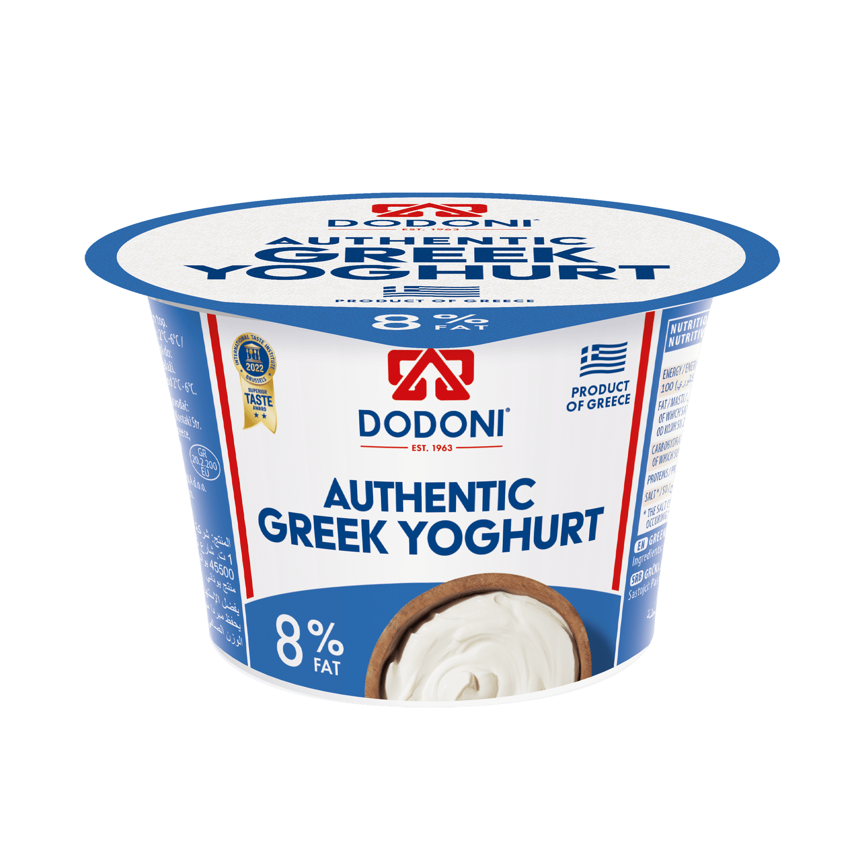 Dodoni Yog 150g 8� EN-UAE-SRB