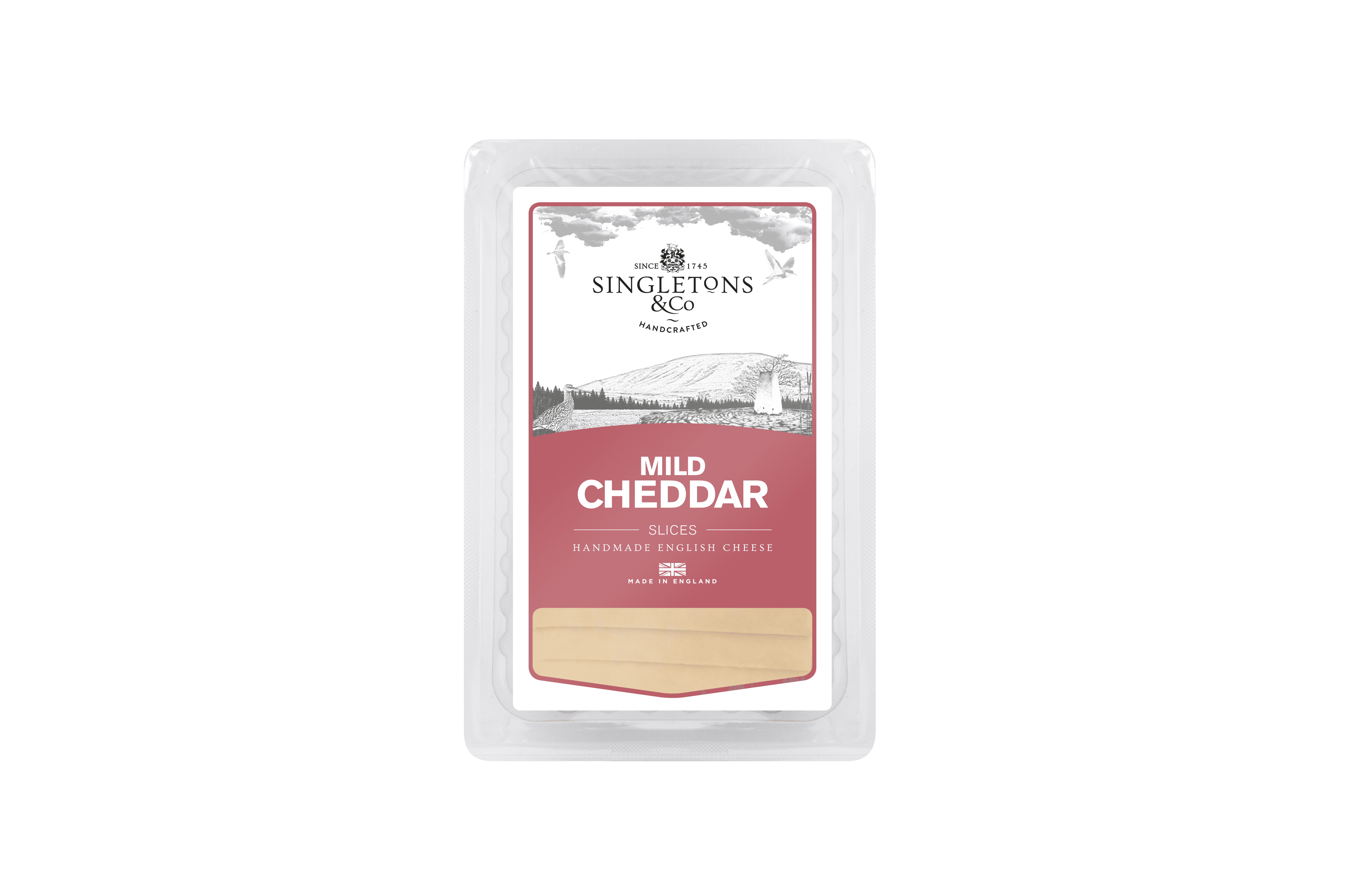 MILD WHITE CHEDDAR SLICES 150G