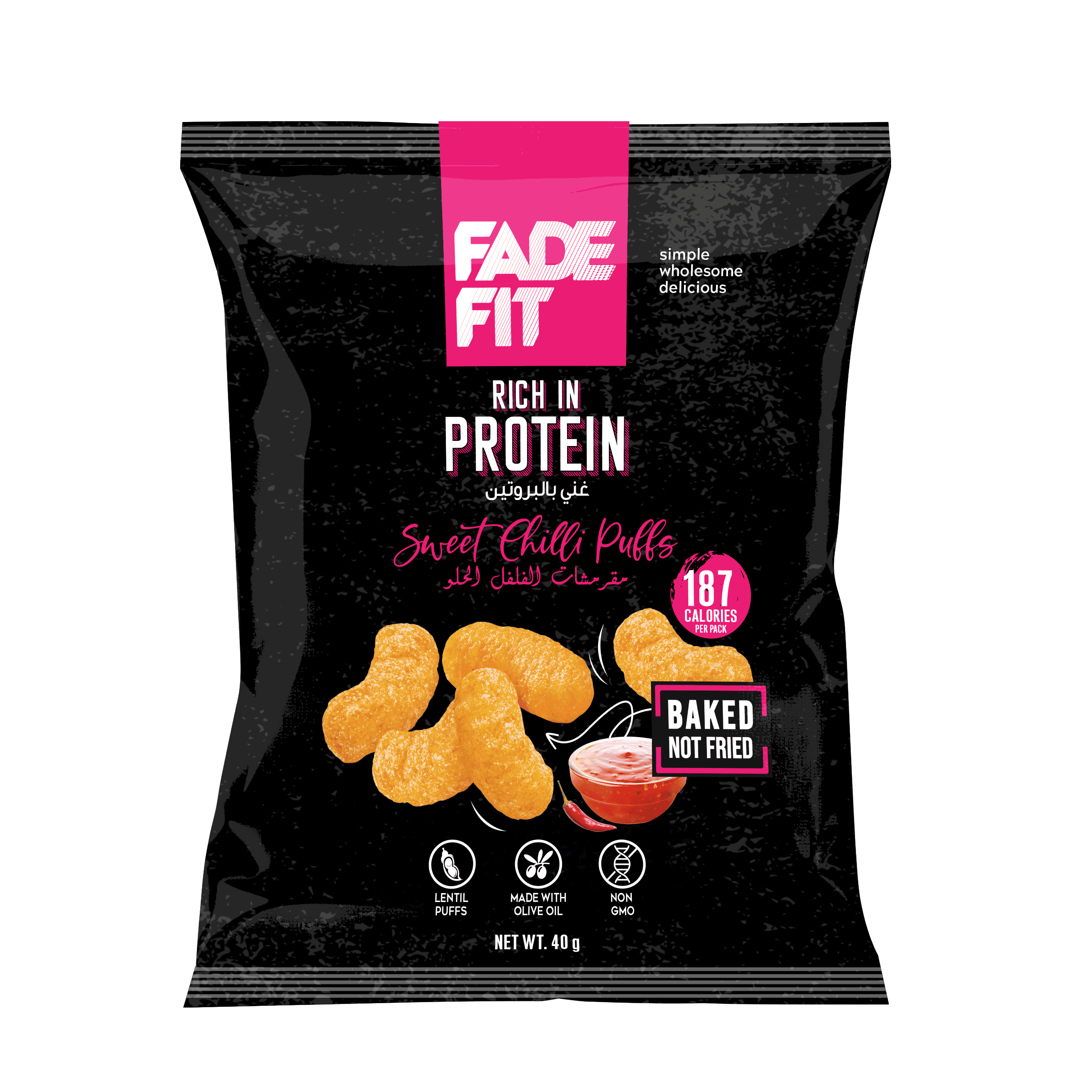 PROTEIN PUFFS SWEET CHILLI (40G)