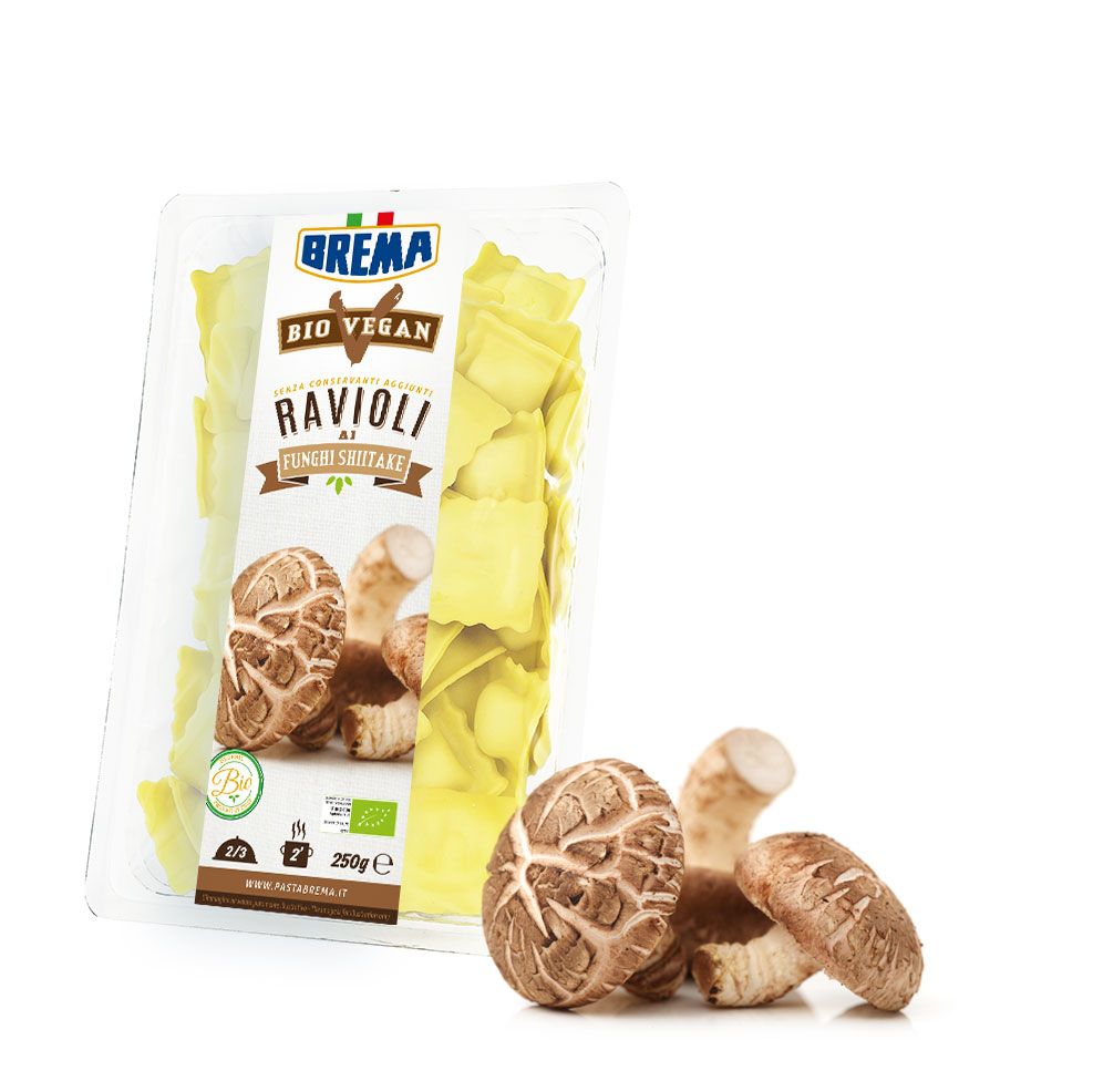 RAVIOLI SHITAKE VEGAN BIO  250 GRS