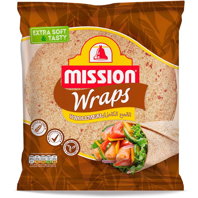 TORTILA WHOLEWHEAT 25CM 10( X 13)