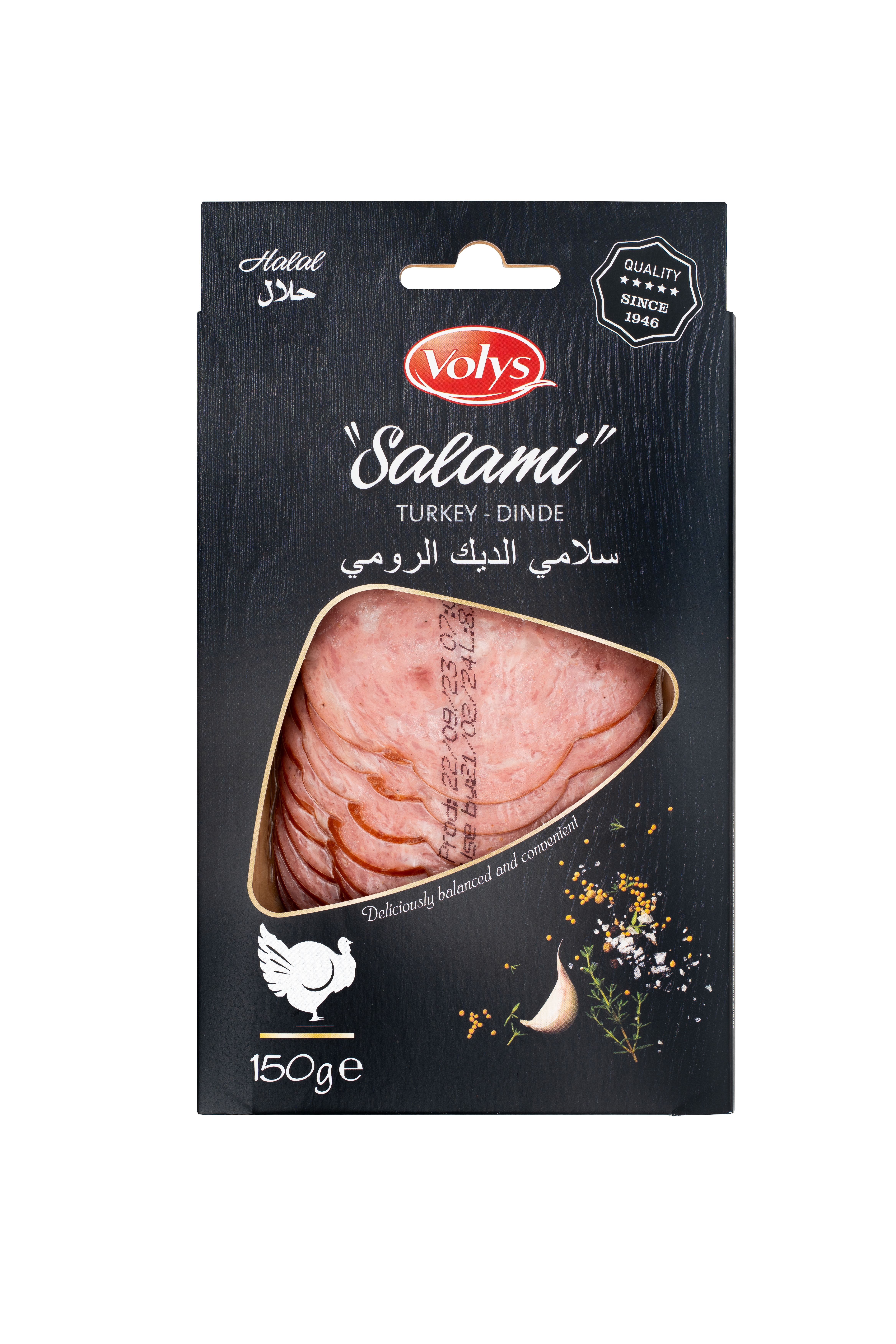 TURKEY SMOKED SALAMI STYLE 150