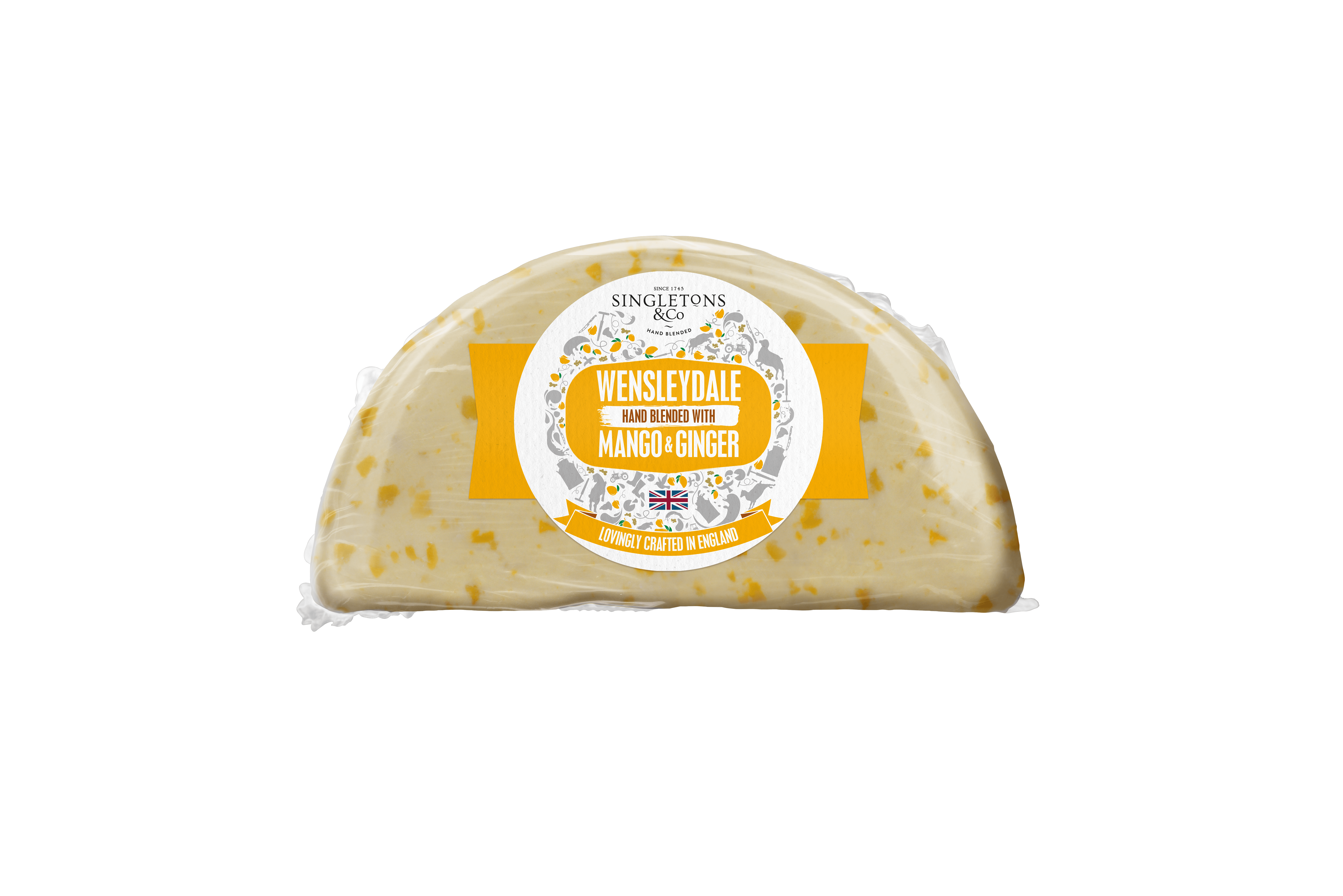 WENSLEYDALE WITH MANGO & GINGER 1.1KG