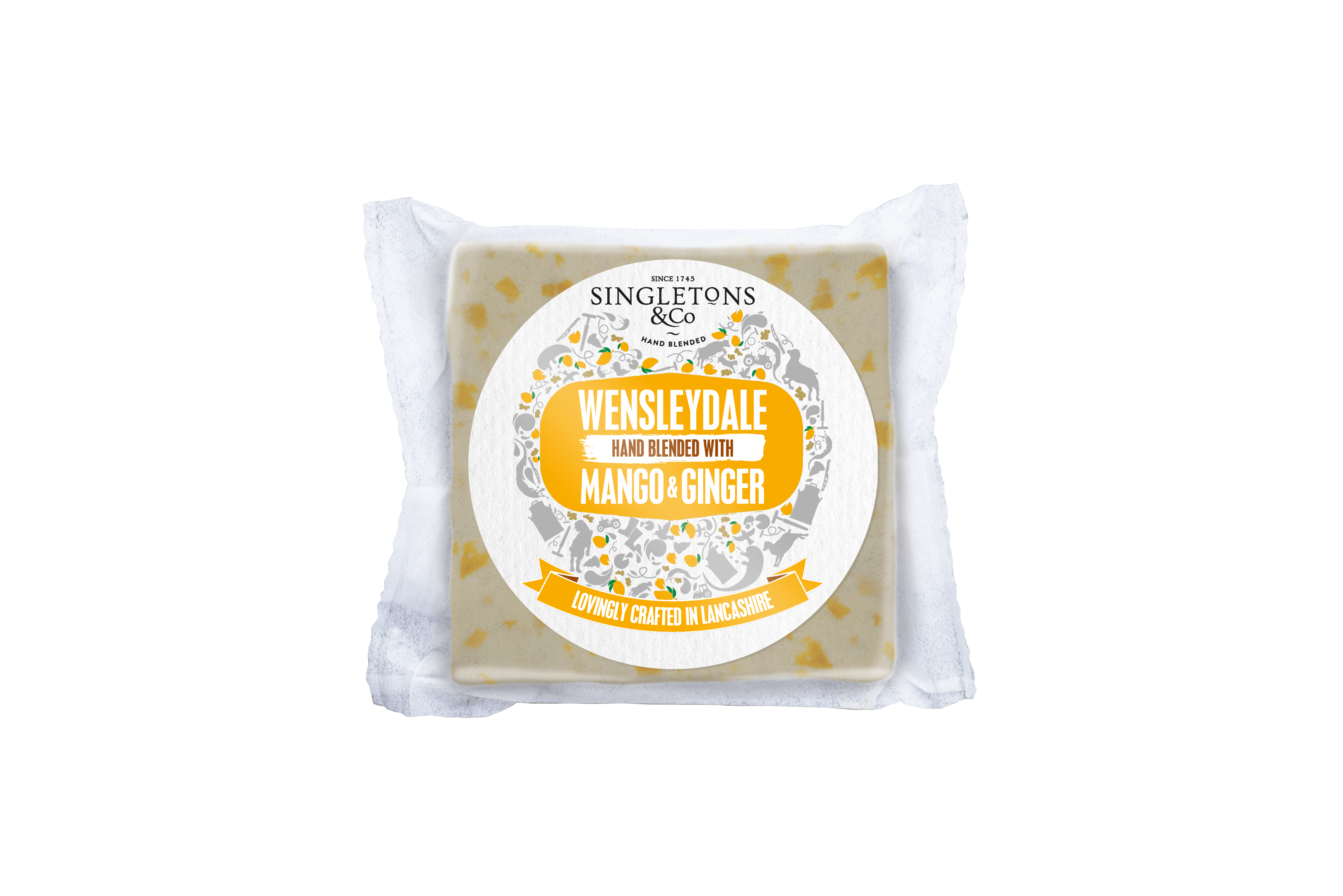 WENSLEYDALE WITH MANGO & GINGER 200G